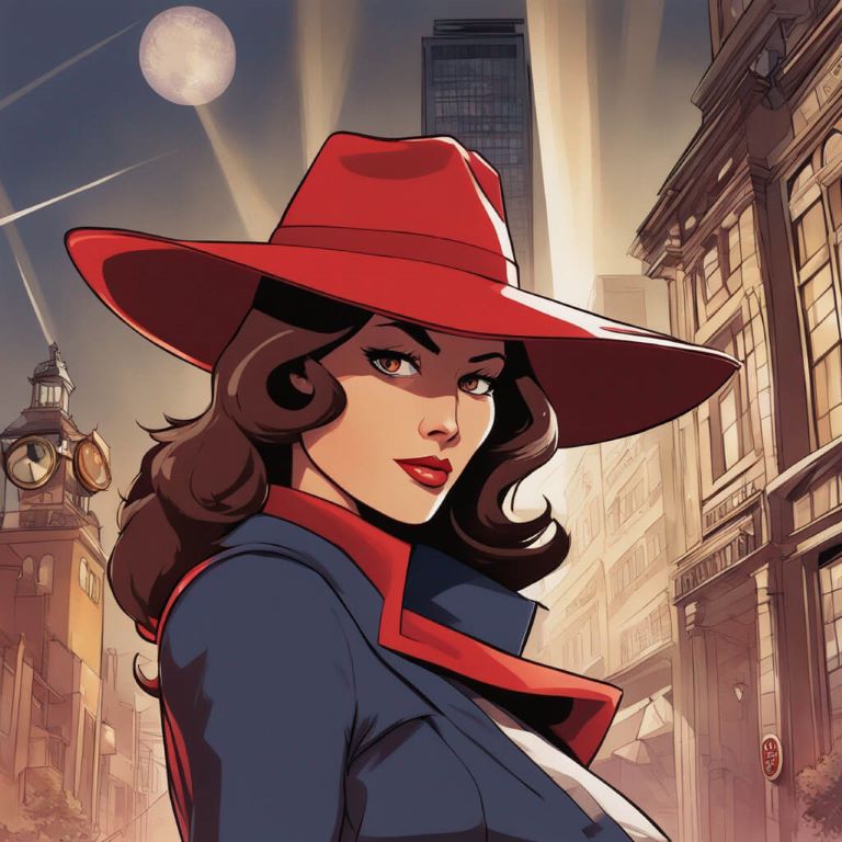 Carmen Sandiego from the classic game show