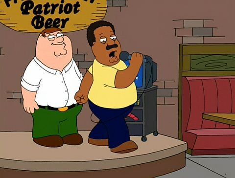 Cleveland Brown in cartoon style