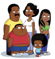 Cleveland Brown with his family
