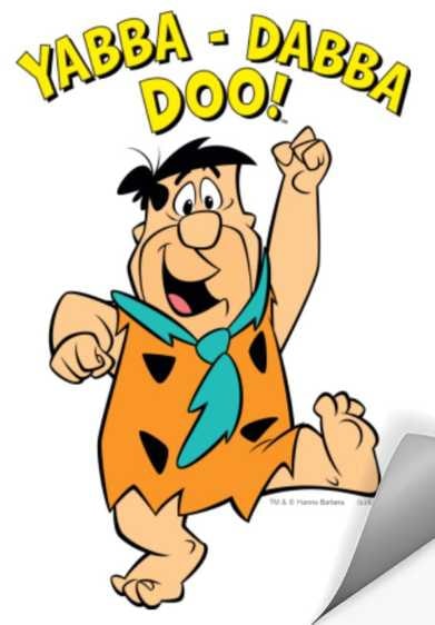 Fred Flintstone's signature moment