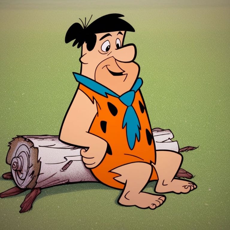 Fred Flintstone in action