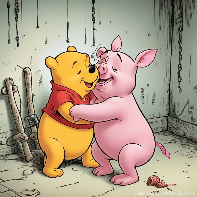 Winnie the Pooh with Piglet